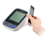 血圧計：血圧データの無線での取り込み